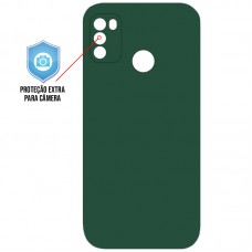 Capa para Motorola Moto G50 4G - Silicone Case Verde Escuro